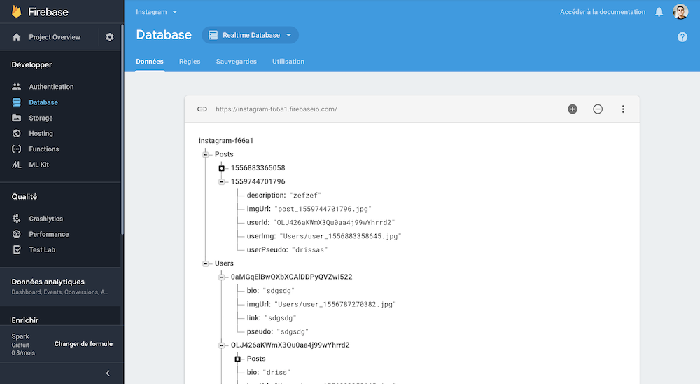 Comment créer une base de données Firebase pour Ionic ?
