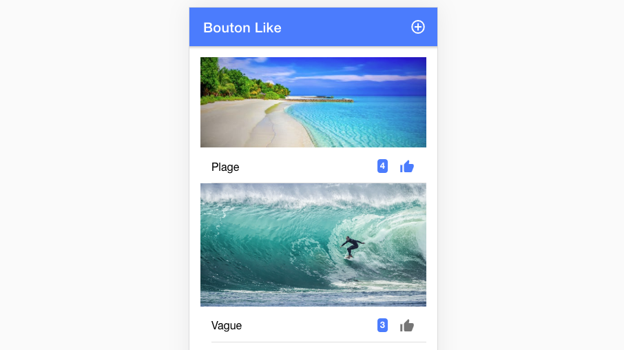 Comment personnaliser l'icône du bouton like ?