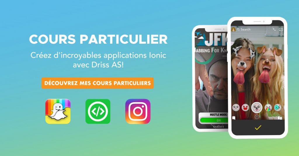Apprenez à créer des applications Ionic directement avec Driss AS