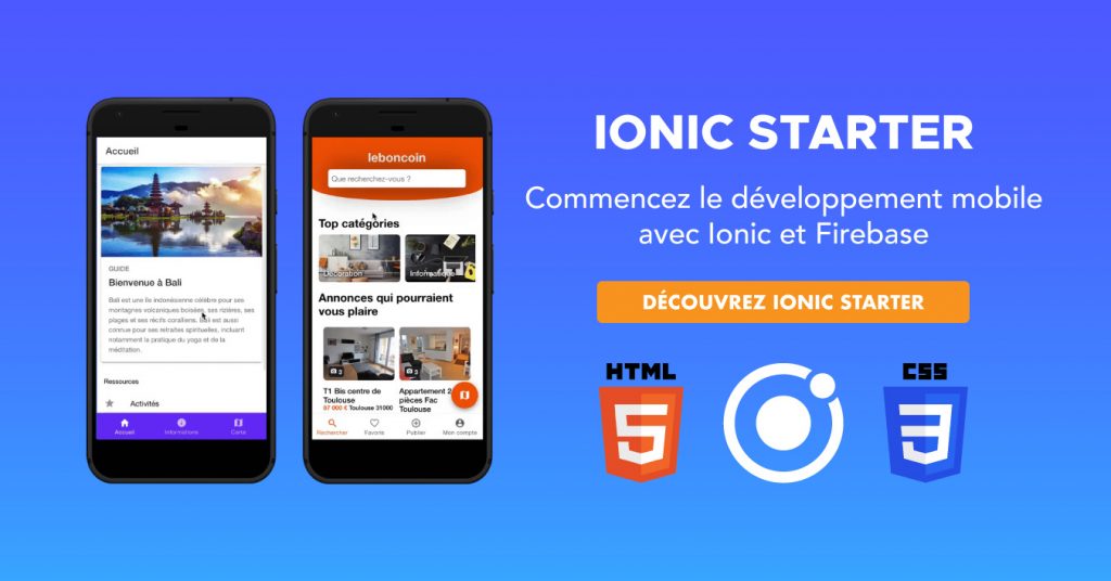 Commencez le développement mobile avec Ionic et Firebase