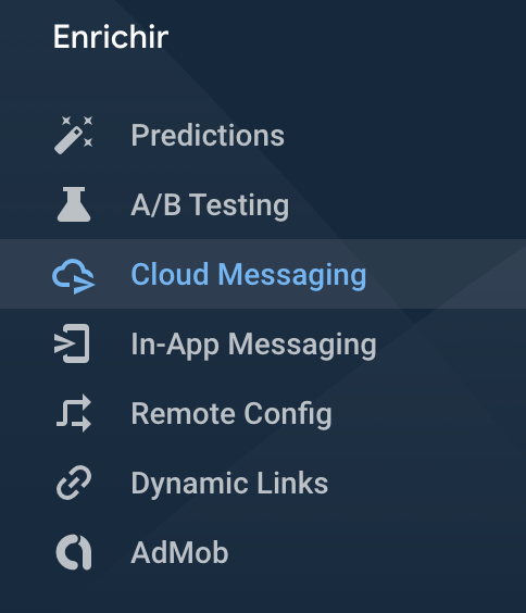 Ionic notification firebase cloud messaging FCM